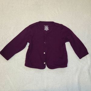 First Impressions Purple Cardigan for Girls 18 Months